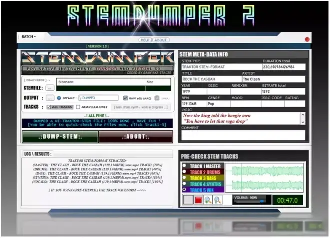 StemDumper v2.0 CustomCoded Tool WiN x64-TRACER-MaGeSY