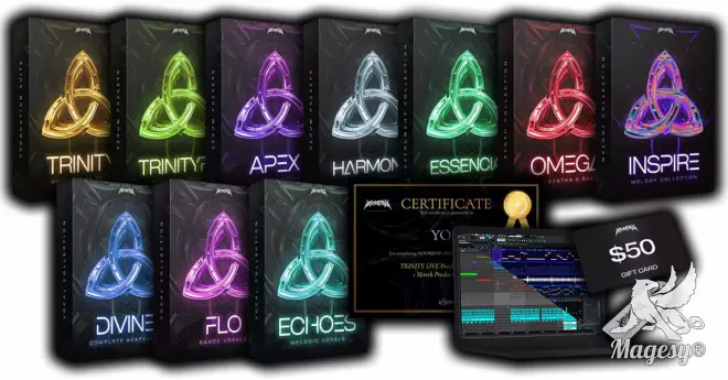 MOONBOY TRiNiTY Production Suite WAV MiDi SERUM FLP ALP-GTA-MaGeSY